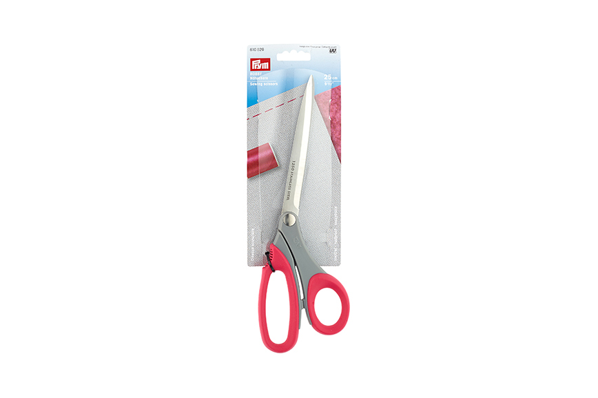 610526 Hobby Ножницы для шитья, с пластм. ручками и мягкими кольцами, 25 см, Prym 