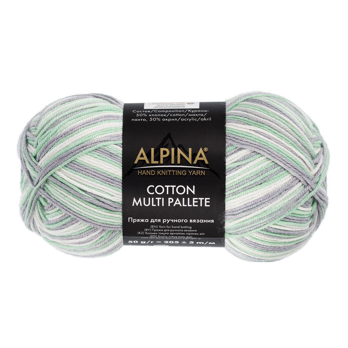 ����� ALPINA COTTON MULTI PALLETE 50% ������, 50% �����  205� �04 �����-������-��.�����